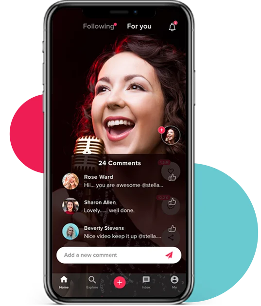 Develop tik tok app, tik tok clone app, mxtakatak, reels app for android  and ios by Jaxongavin