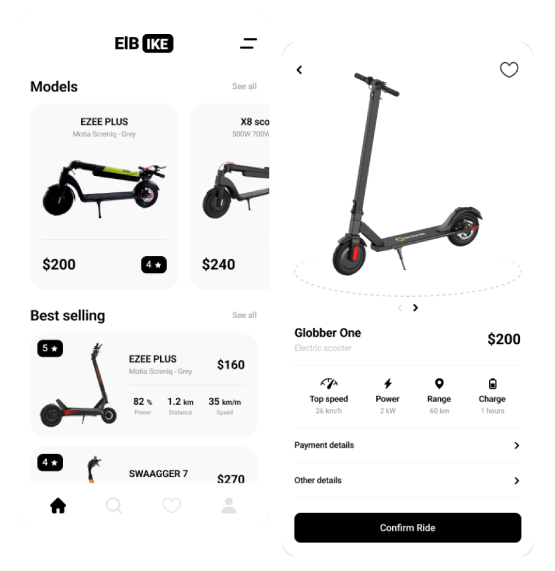 E-Scooter App Development