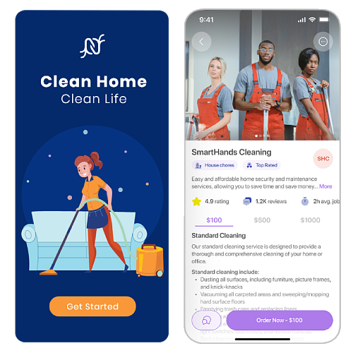 Home Cleaning Service App Development